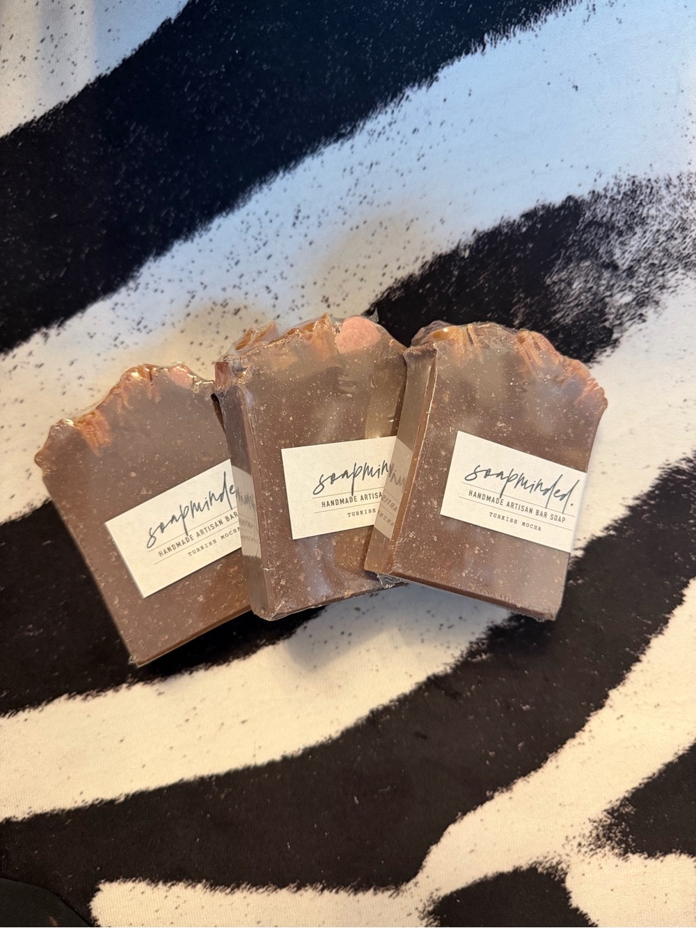 Soapminded Handmade Artisan Bar Soap - Turkish Mocca (Set of 3) - Picture 2 of 6